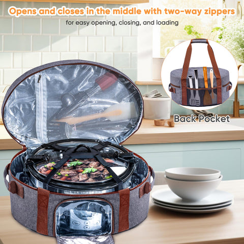 BagSprite insulated lining maintains warmth for hours during transport
