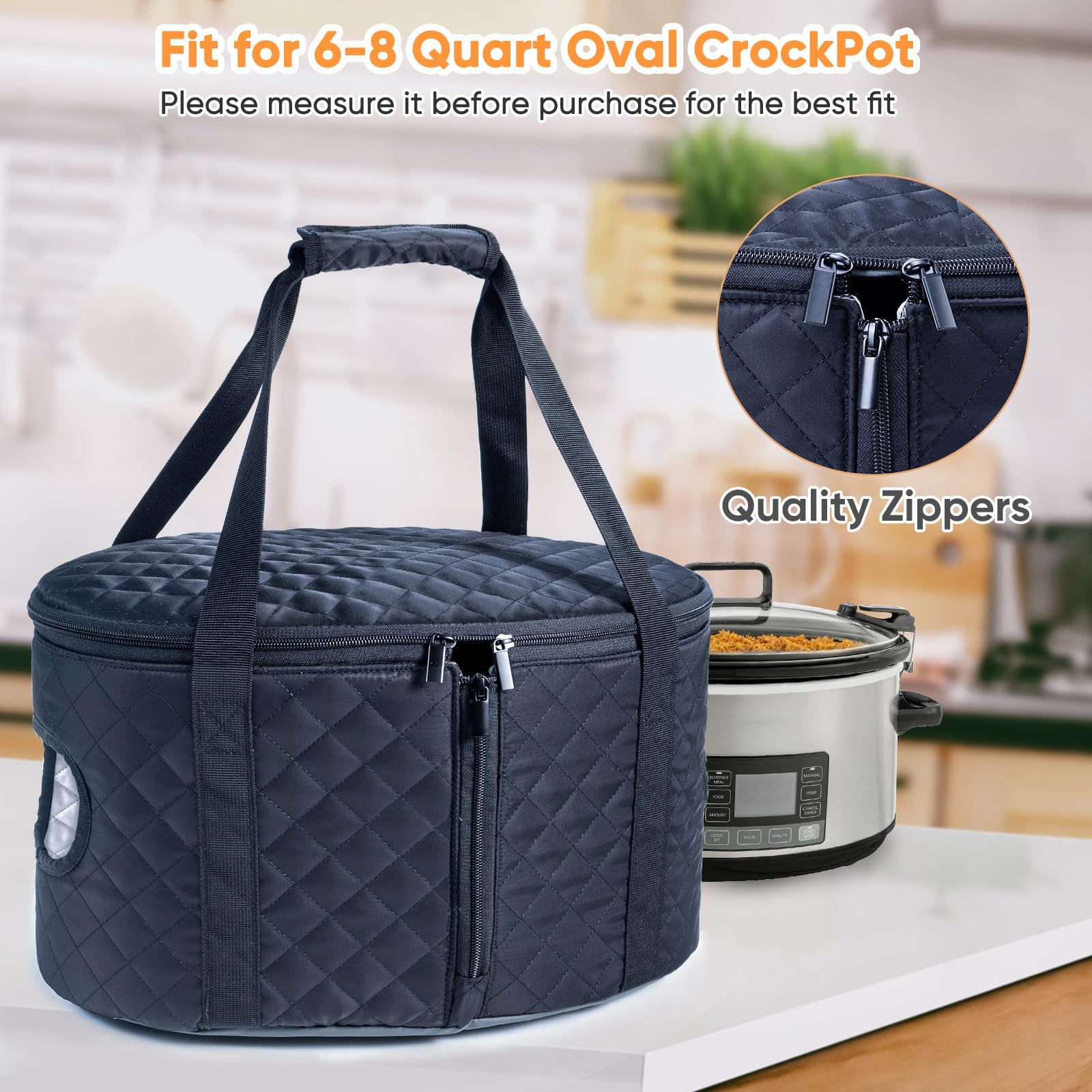 BAGSPRITE insulated padding keeps heat intact during transit.
