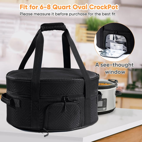 BAGSPRITE interior insulated lining preserves warmth for hours at picnics or potlucks