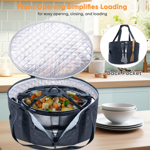 BAGSPRITE lid-fastener strap secures the lid for spill-free travel.