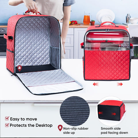 BAGSPRITE cover shows pockets for attachments, keeping kitchen tools organized.