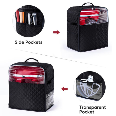 BAGSPRITE mixer storage pockets organize attachments neatly