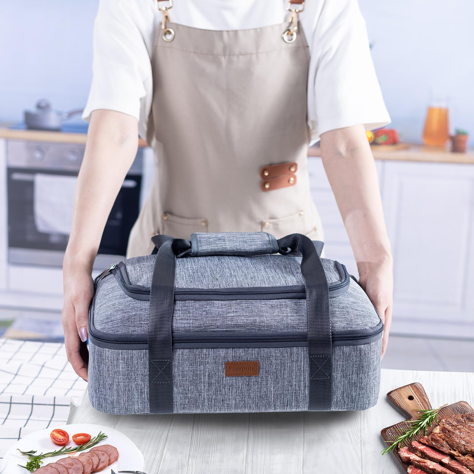 BAGSPRITE multi-use food bag for picnics and tailgates, versatile insulation on the move.