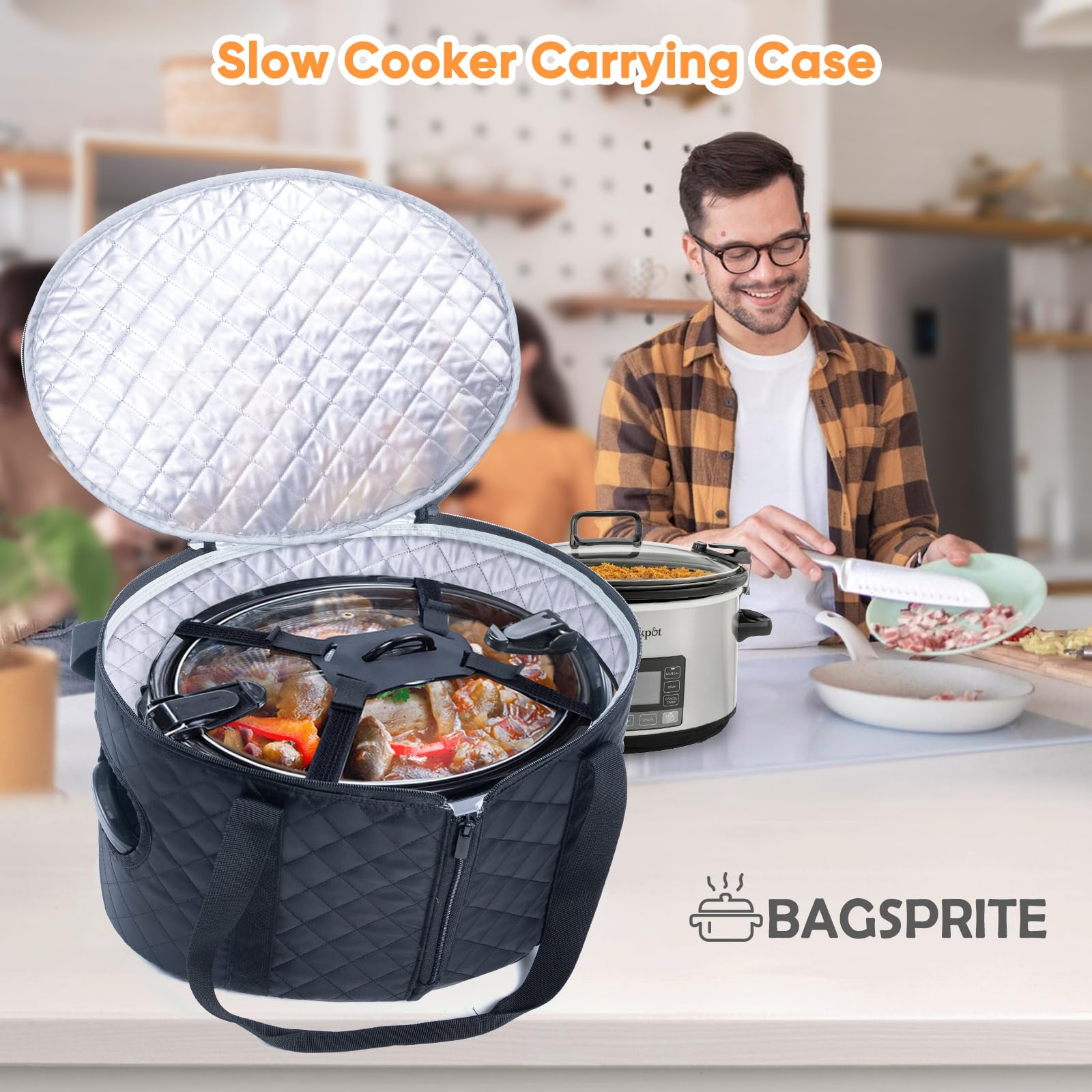 BAGSPRITE ideal for potlucks and picnics, keeps meals warm.