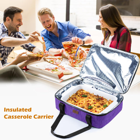 BAGSPRITE quilted exterior with aluminum lining for easy cleaning.