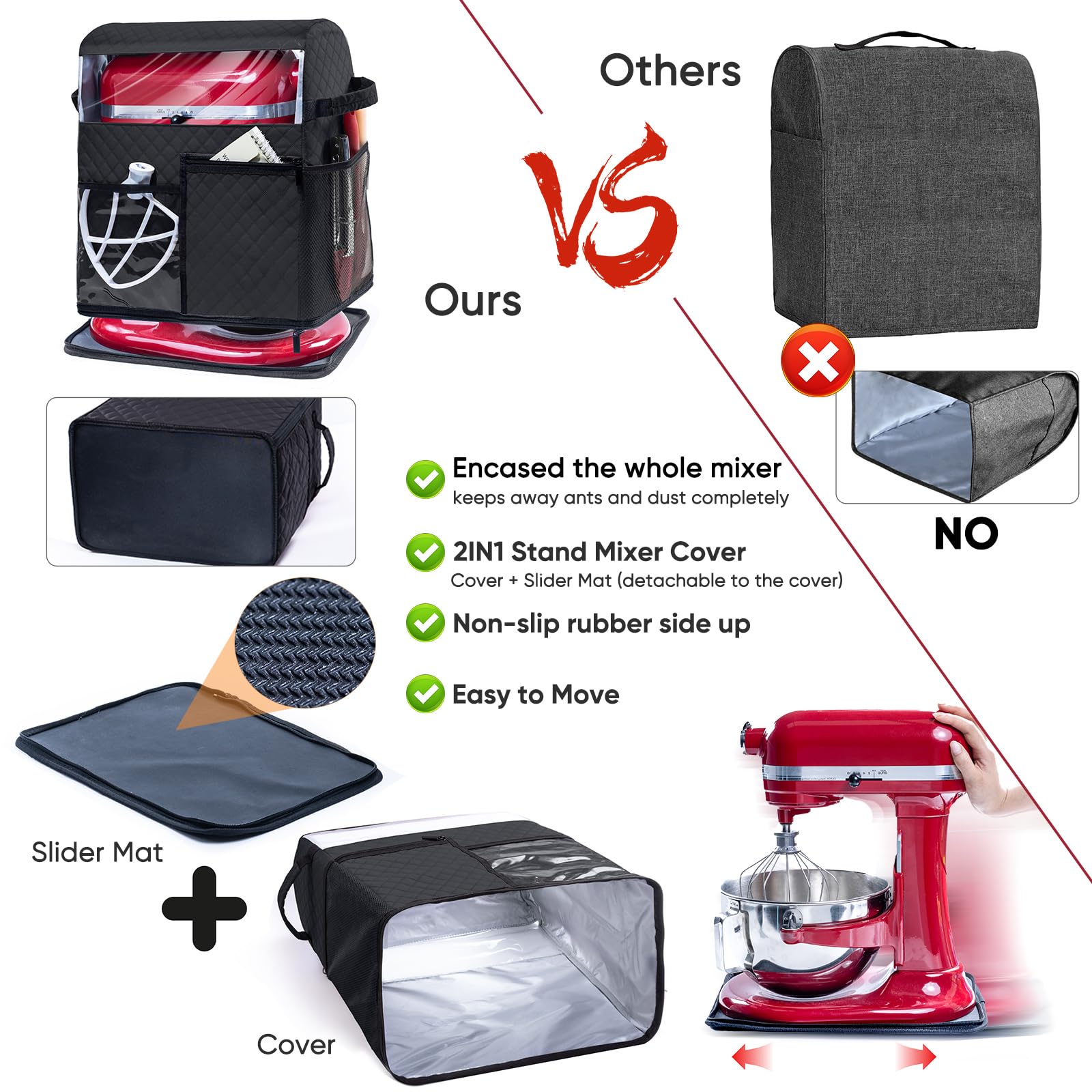 BAGSPRITE two sizes and colors provide flexible fit and style