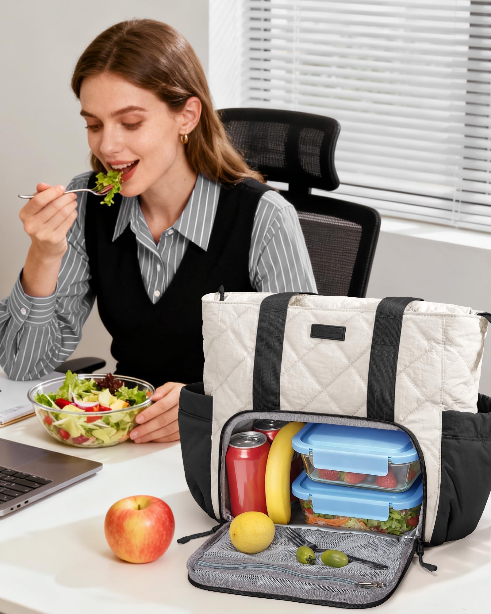 Bagstellar Puffer Lunch Tote makes a thoughtful gift for teachers and nurses.