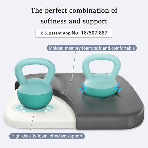baibu kitchen chair cushion memory foam close-up highlights plush feel and responsive support.