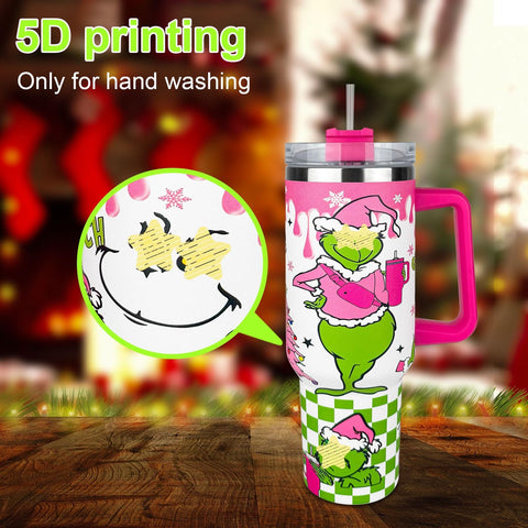 BAISHIDA 40oz tumbler with handle and straw for easy portability