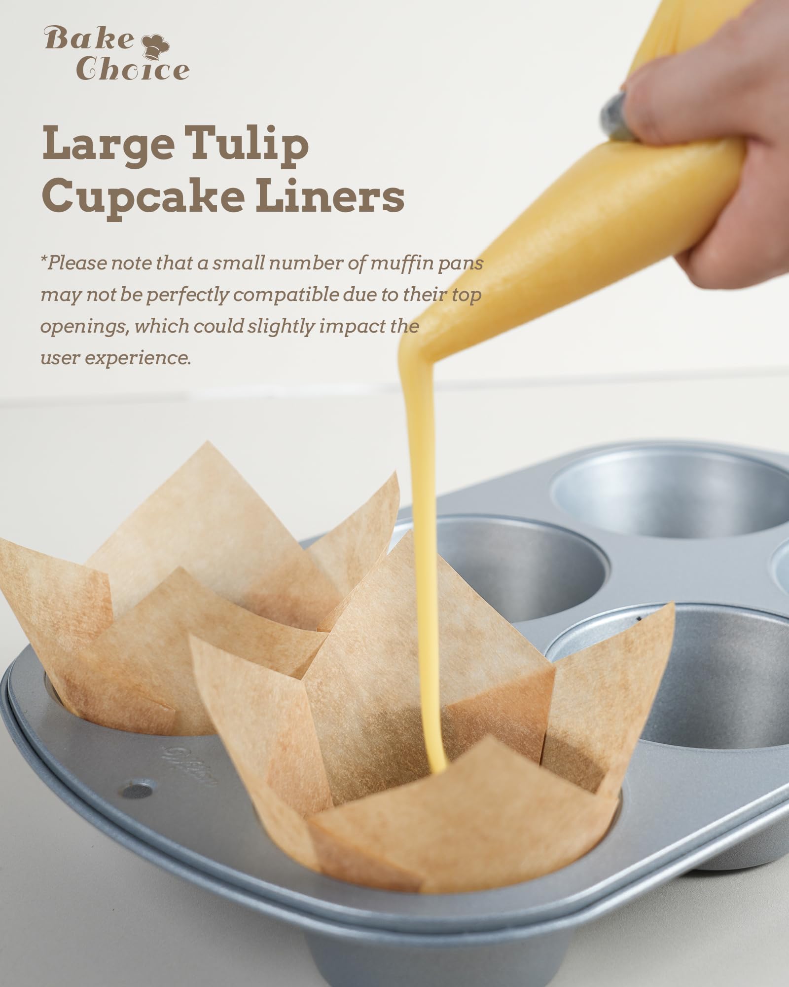 Bake Choice Nordic liners come in a sturdy kraft box to protect during shipping.