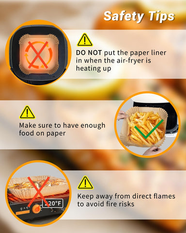 Bake Choice liner usage tip weigh down with food to prevent fluttering