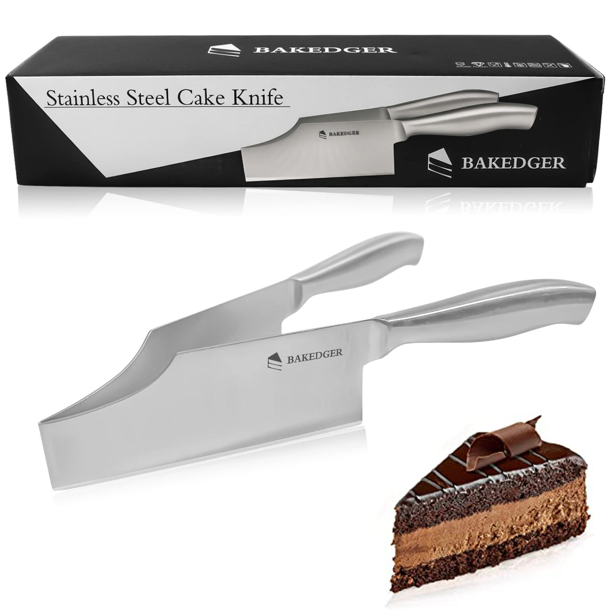 Bakedger cake knife adjustable cutter slicing evenly for celebrations