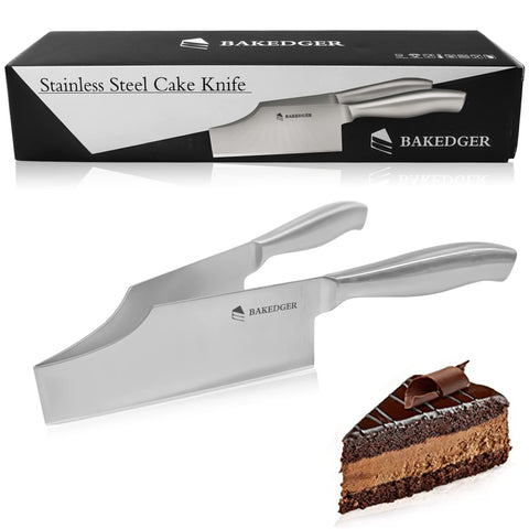 Bakedger cake knife adjustable cutter slicing evenly for celebrations