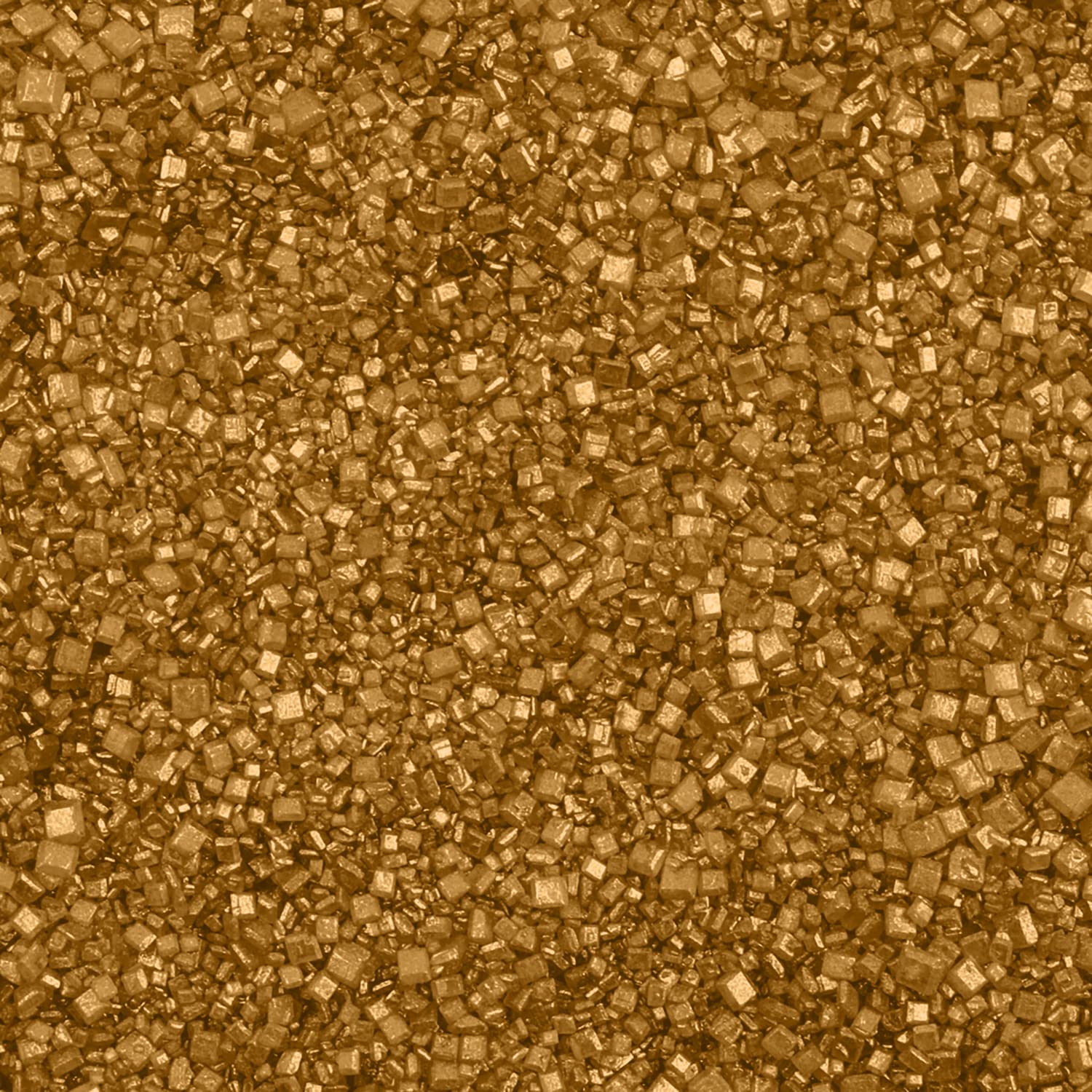 Bakell Brew Glitter gold rimming sugar poured onto a glass rim for sparkle.