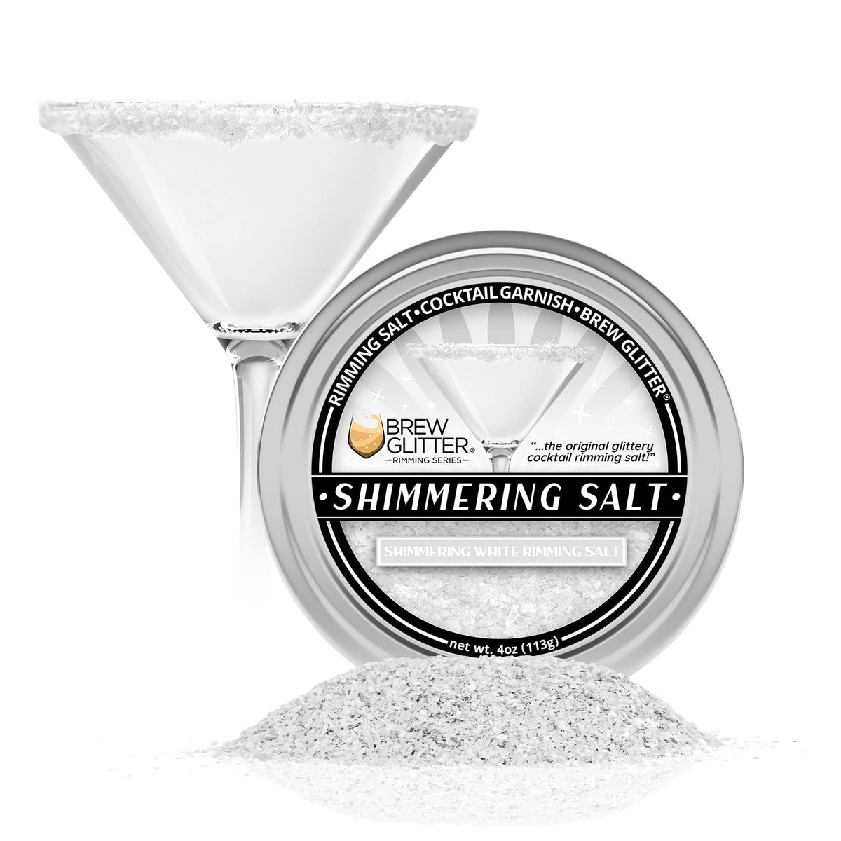 Bakell Brew Glitter rimming salt bar tin shows sparkling edible glitter for cocktails
