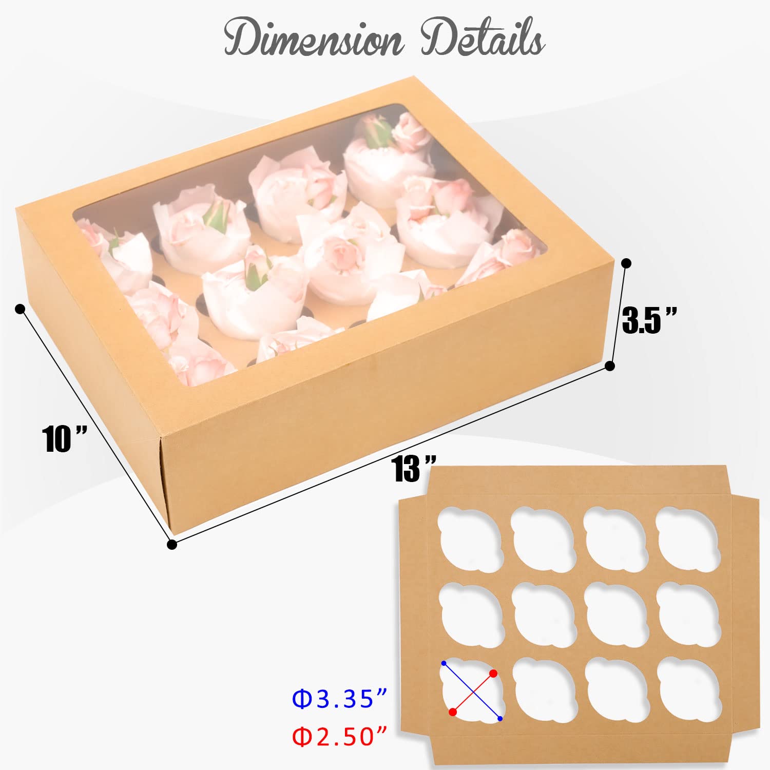 Bakepacker box with window displayed in-store for appealing presentation
