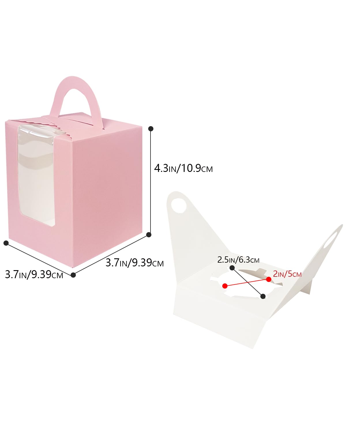 Bakepacker color options box set demonstrates versatility for cupcakes, cookies, and donuts