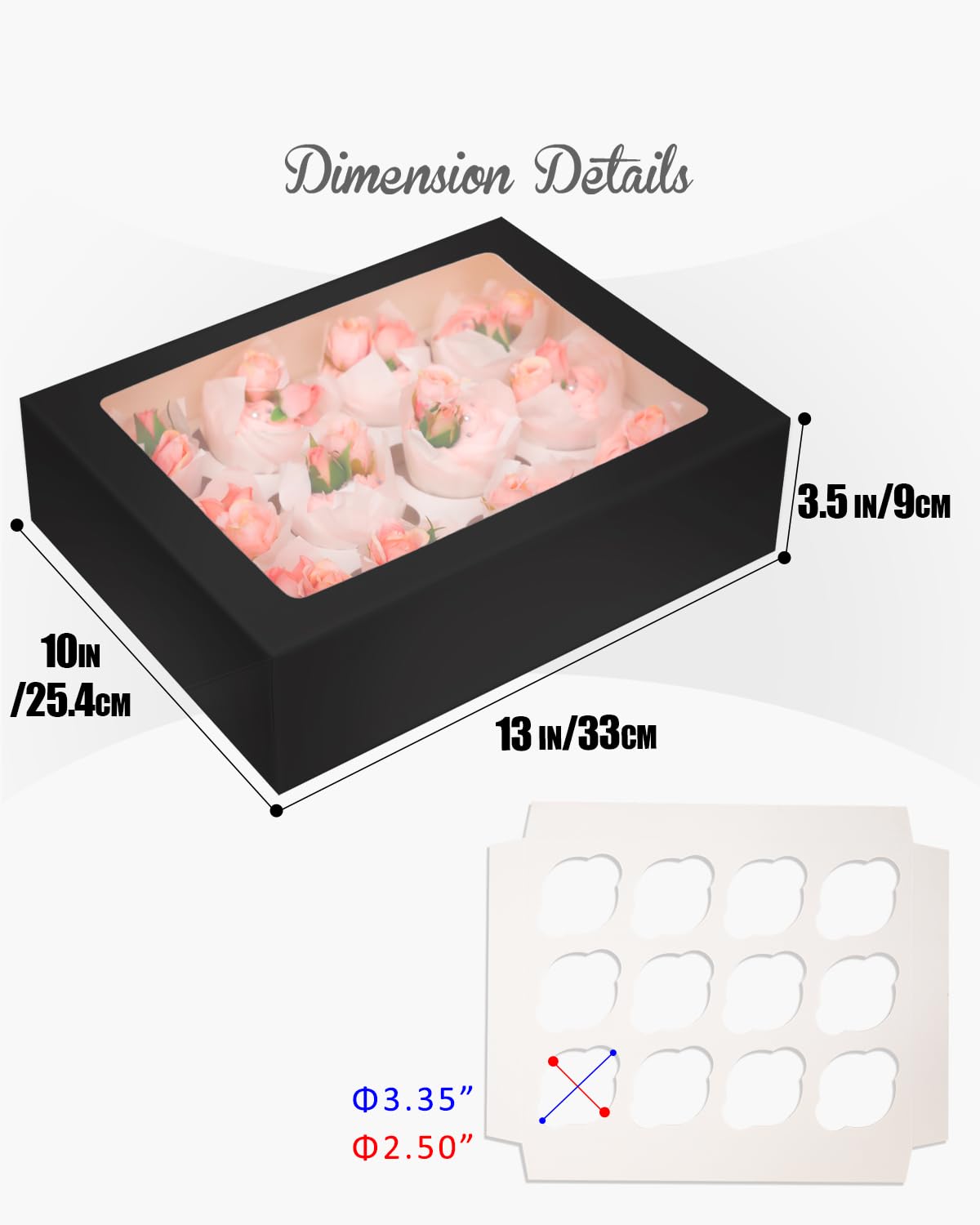 Bakepacker easy-assembly cupcake box enables quick packing.