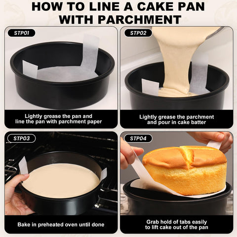 BakerChef pans feature superior heat distribution for evenly baked desserts.