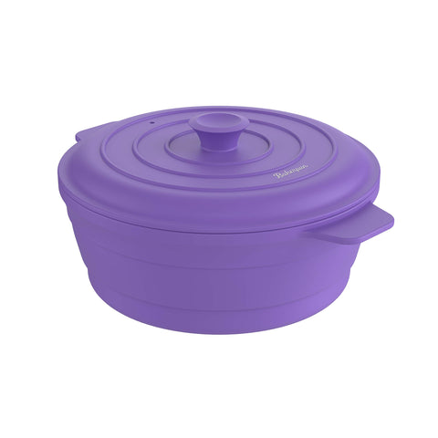 Bakerpan silicone microwave steamer for vegetables enables quick, even steaming.