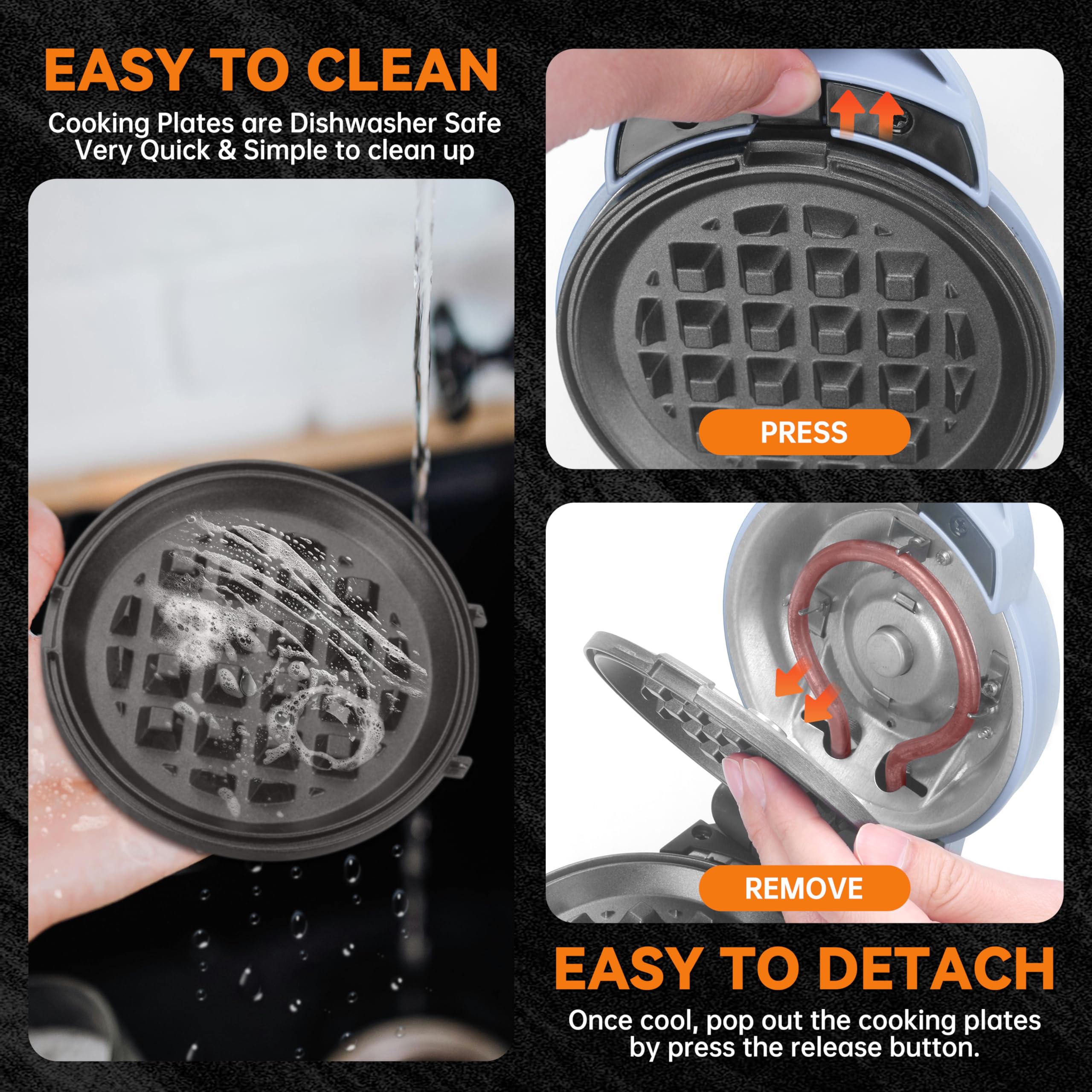 Baker's Friend compact size fits small kitchens or dorm rooms.