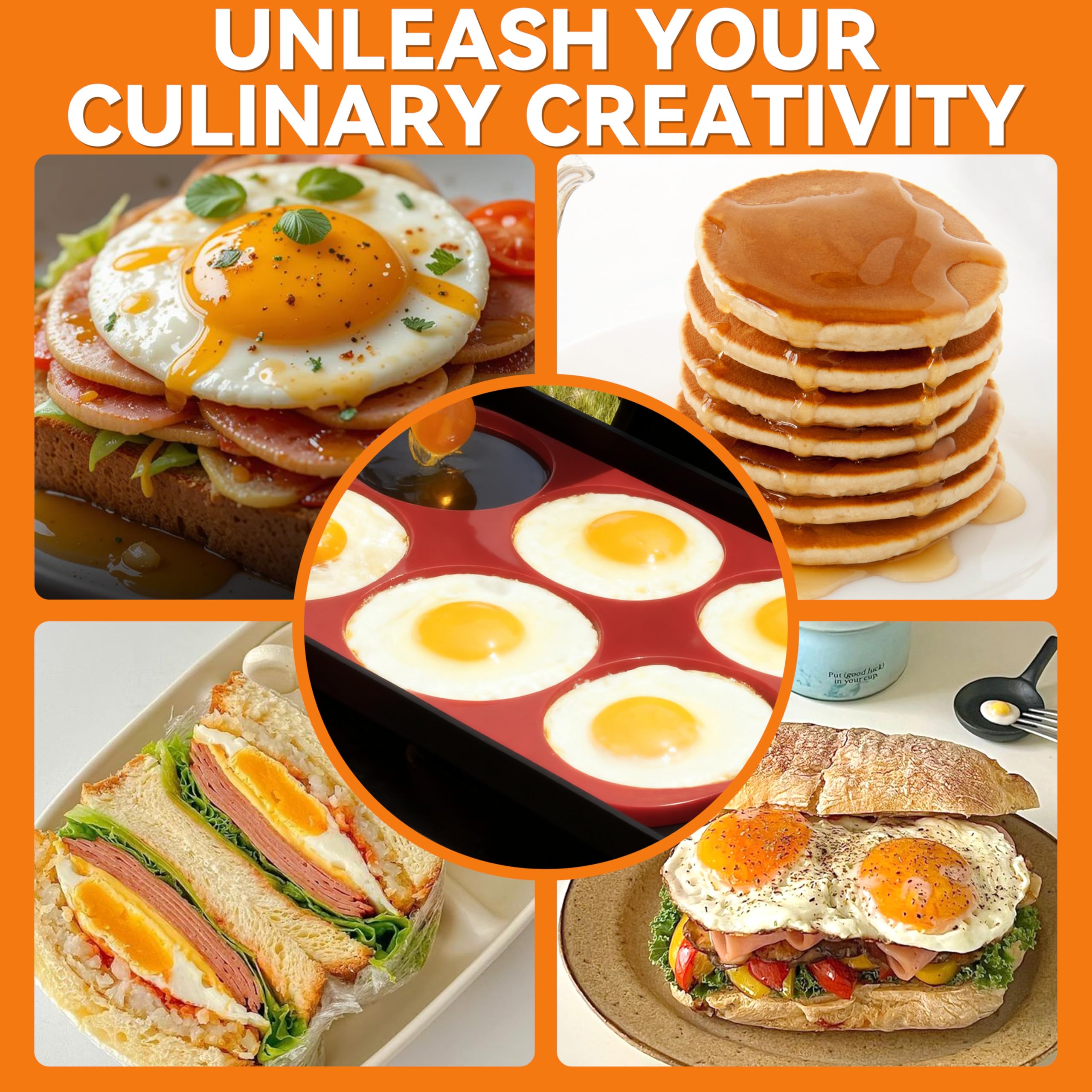 Baker's Friend egg rings shape silver-dollar pancakes evenly.