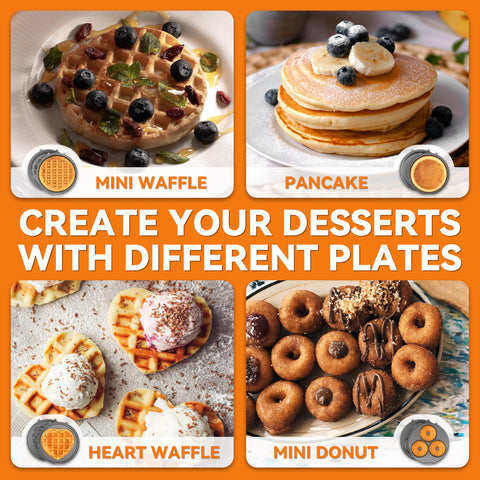 Baker's Friend heart-shaped waffles add fun to family breakfasts.