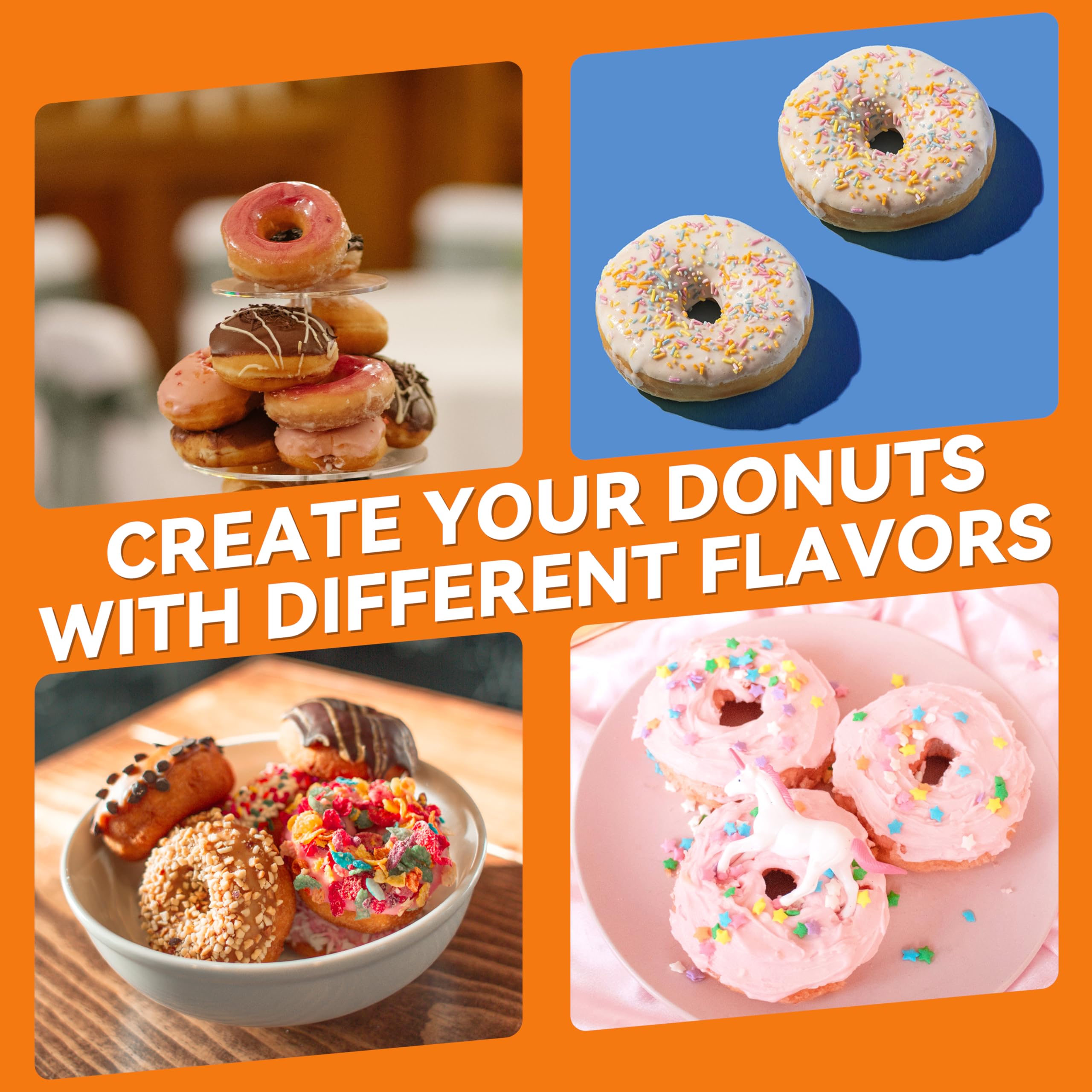 Nonstick surface detail on Baker's Friend donut maker for easy cleanup