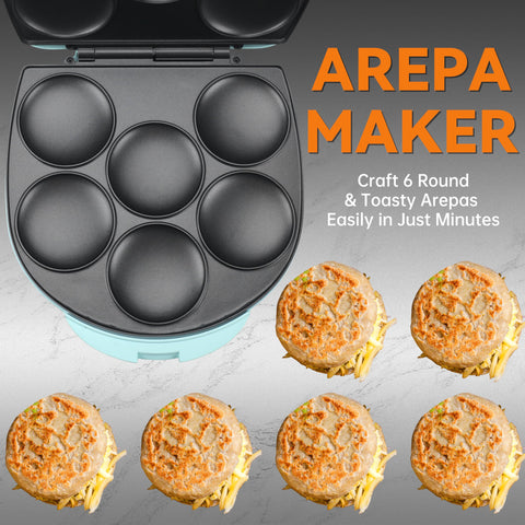 Baker's Friend mini pancakes maker with non-stick surface for easy cleanup.