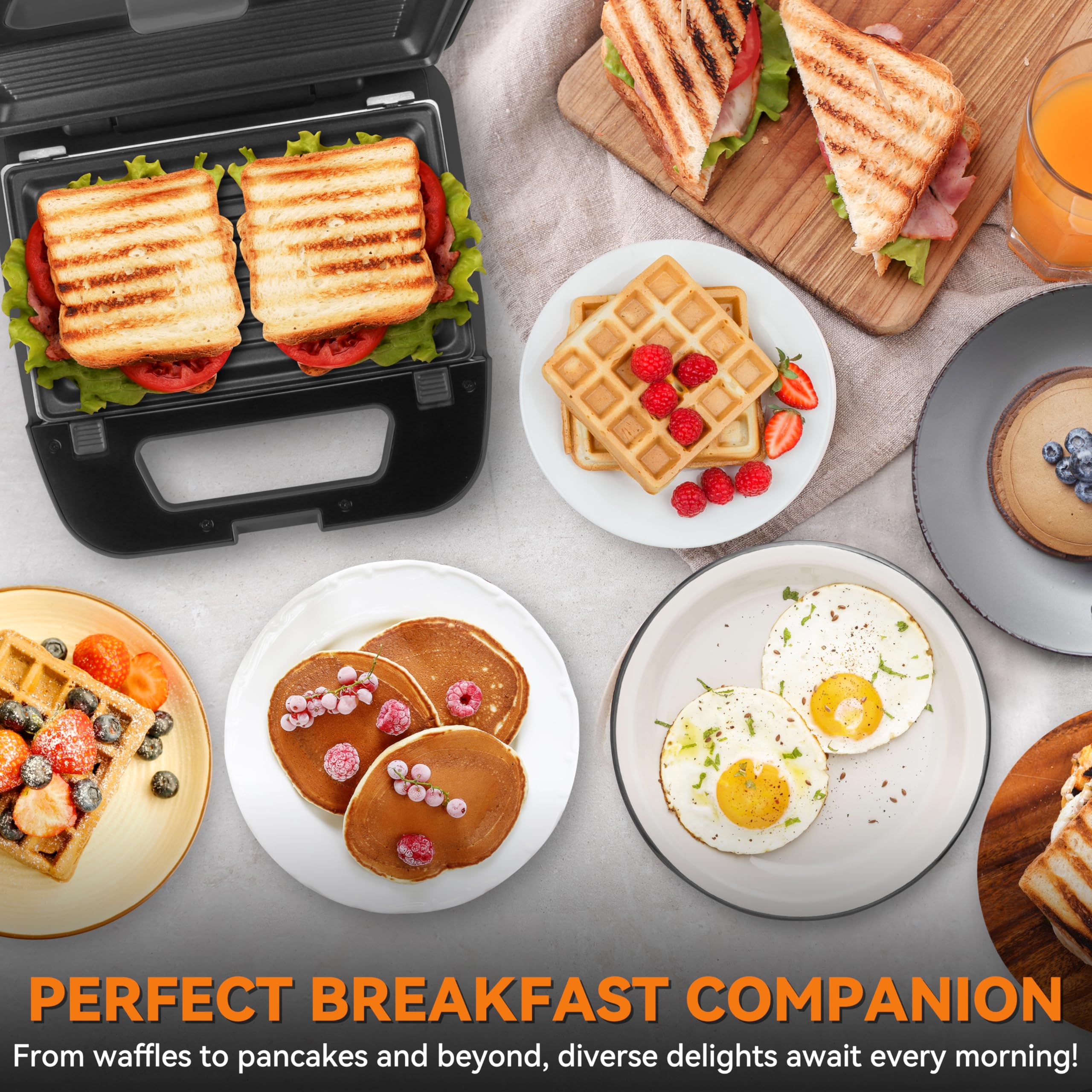 Baker's Friend pancake plate for fluffy pancakes and eggs in minutes.