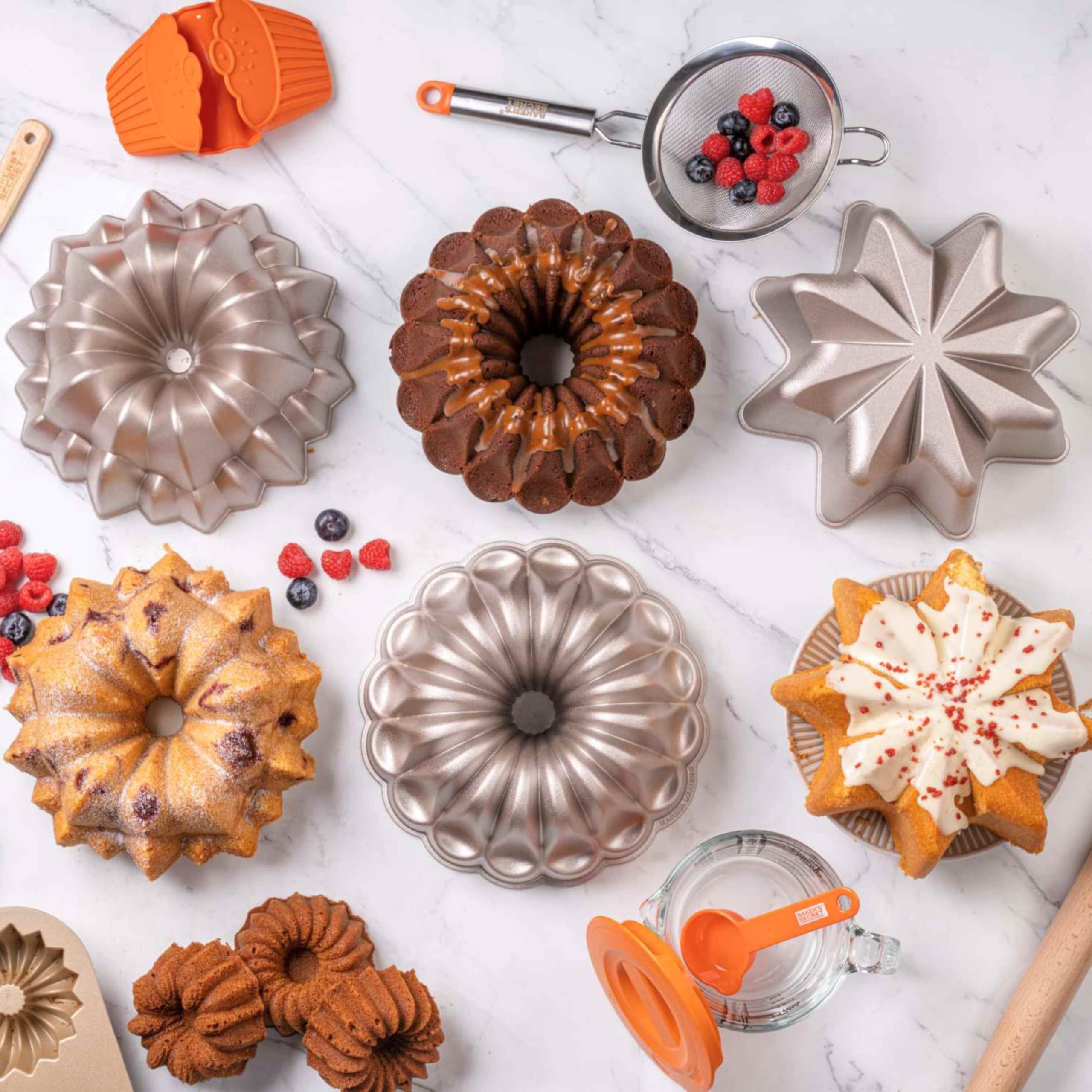 Baker's Secret durable bakeware designed for long-term use and easy cleanup