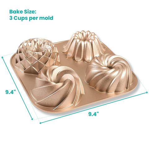 Baker's Secret heavy-duty die-cast aluminum bakeware for durable, even heating