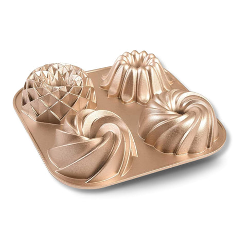 Baker's Secret nonstick fluted cake pan with two-layer coating for easy release