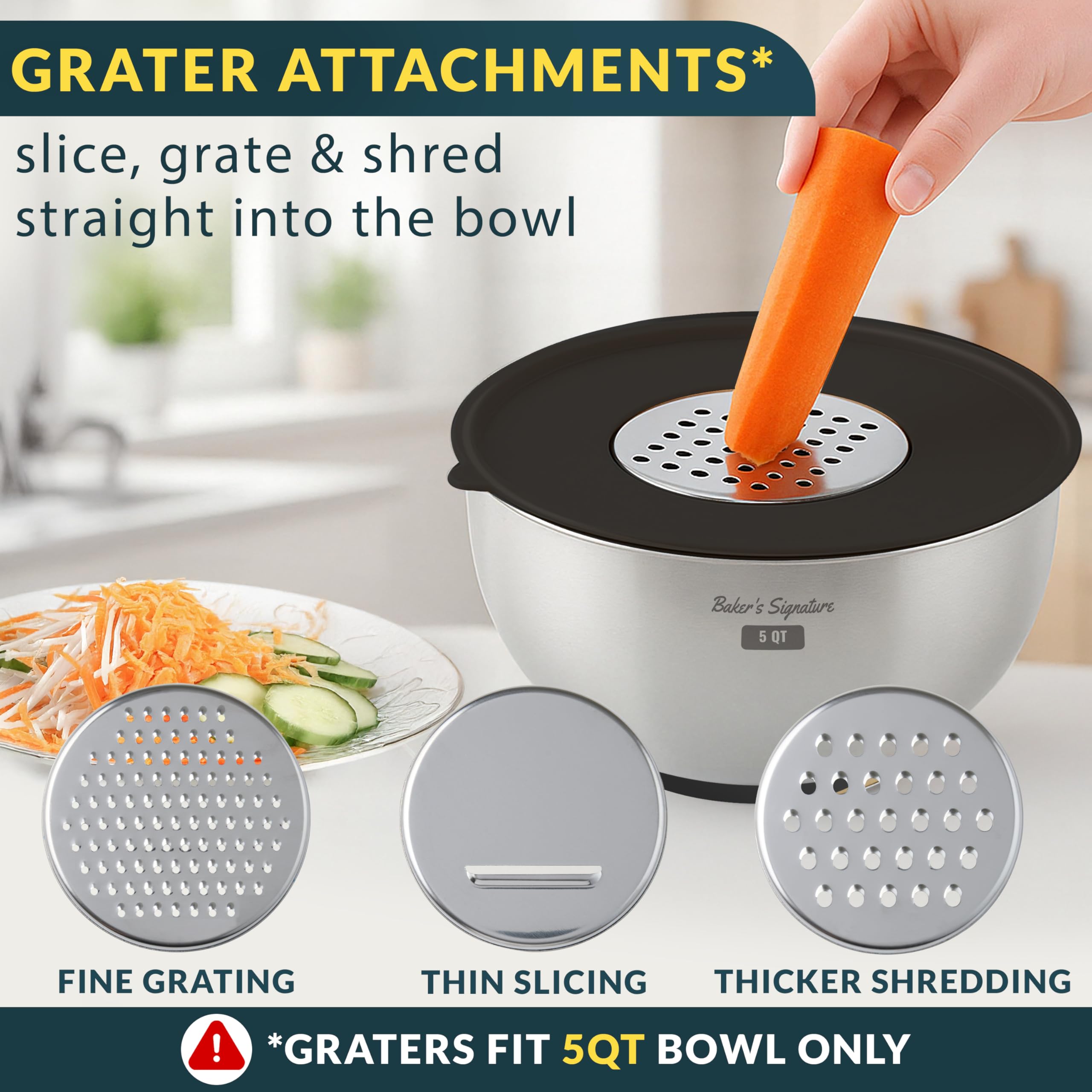 Baker's Signature durable yet lightweight stainless steel for daily use