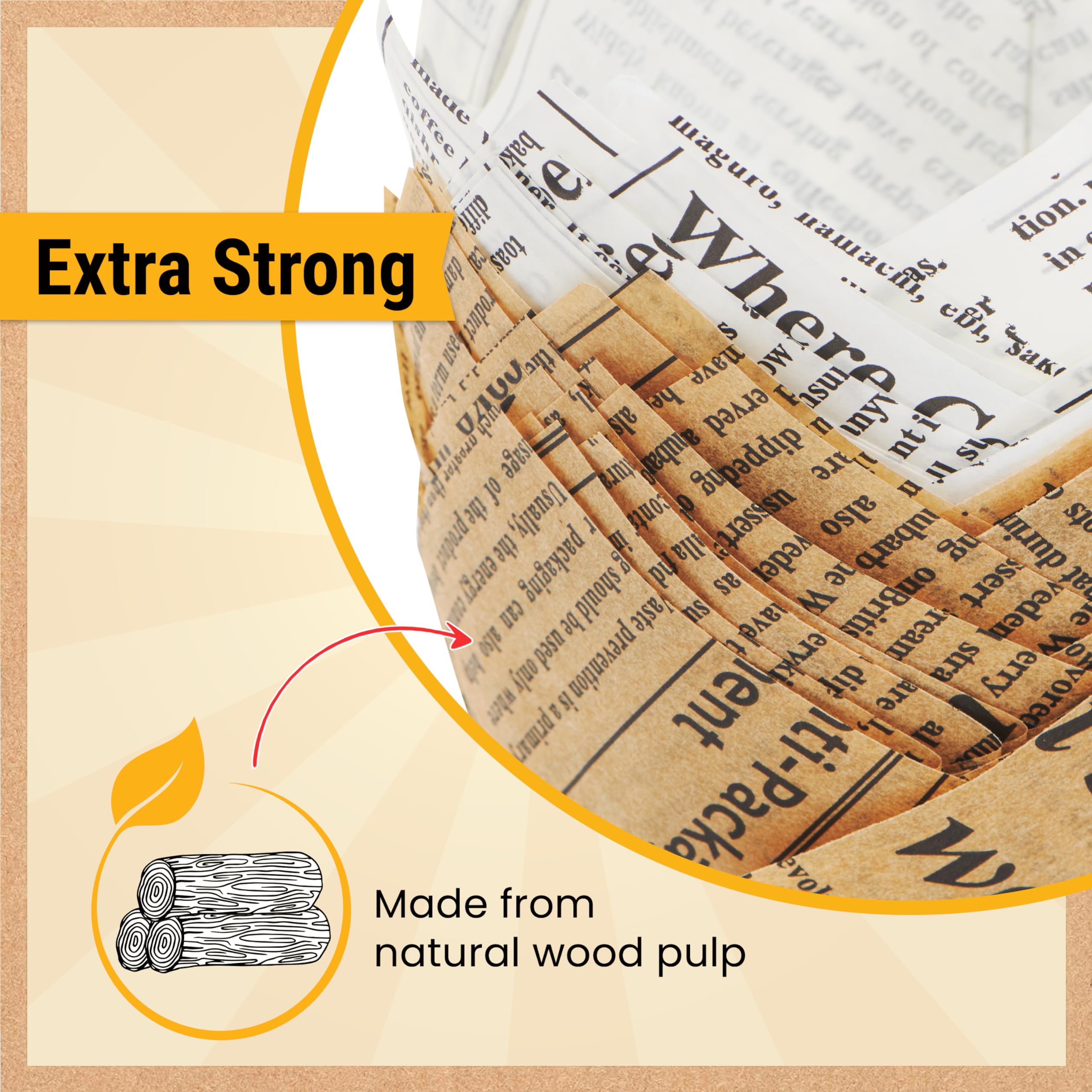 Baker's Signature precut muffin liners come in a convenient box for quick setup.