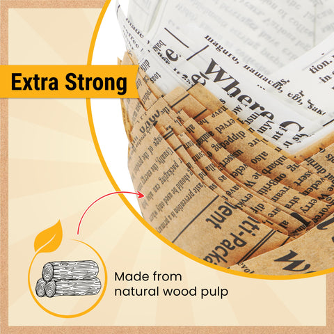 Baker's Signature precut muffin liners come in a convenient box for quick setup.