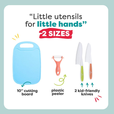 Baketivity BPA-free kitchen tools shown for safe, kid-friendly food prep.