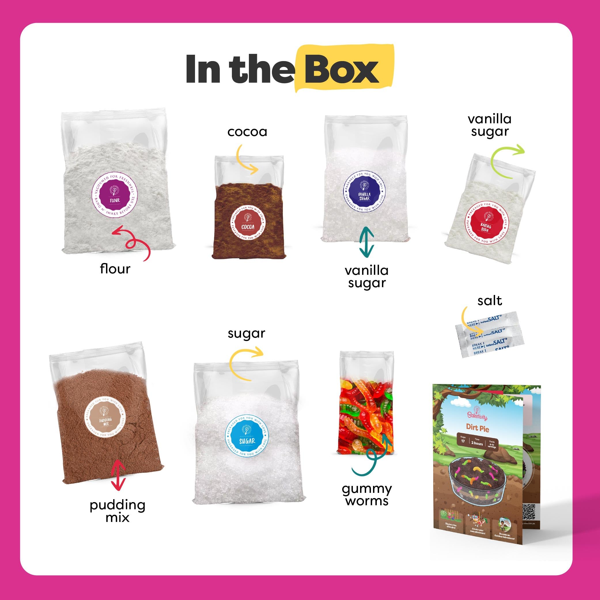 Baketivity Dirt Pie Kit kosher USA-made ingredients support quality and trust.