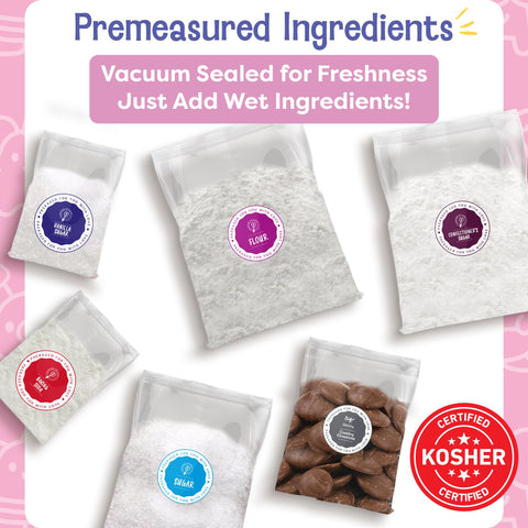 Baketivity Duff Goldman Monster Cupcakes kit QR video for guided step-by-step baking