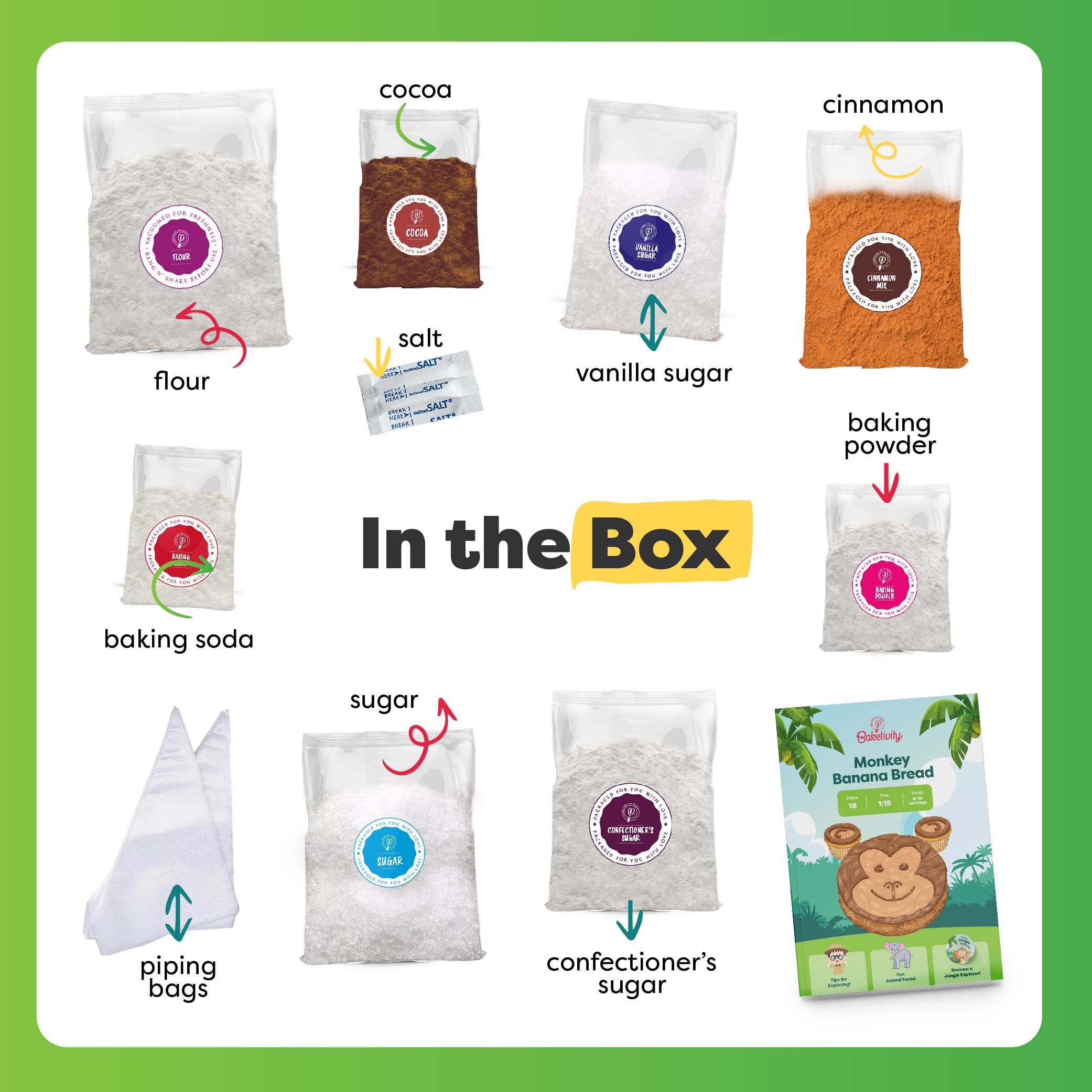 Baketivity gift-ready kit ideal for birthdays or holidays