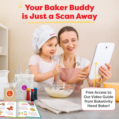 Baketivity Rainbow Bagel Kit requires no special tools, using common kitchen items.