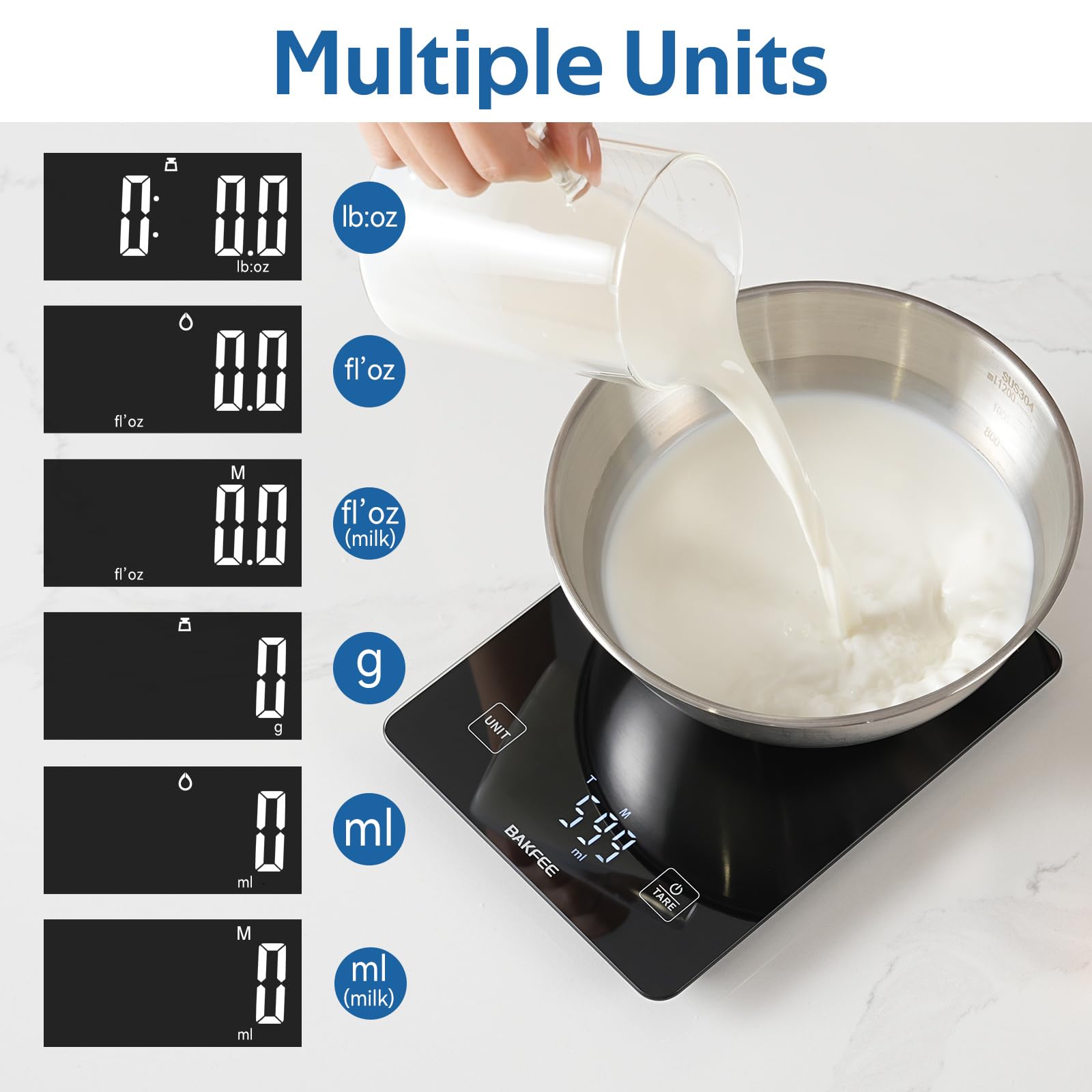 BakFee auto-off helps save power during long prep sessions