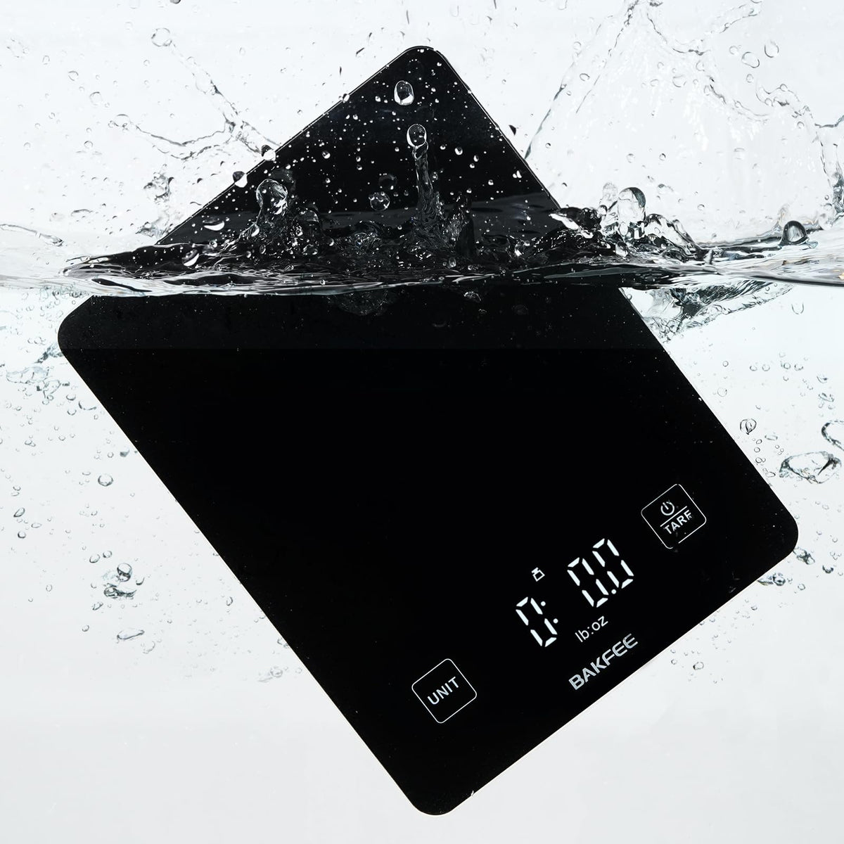BakFee IP67 waterproof scale with glass surface for easy cleanup