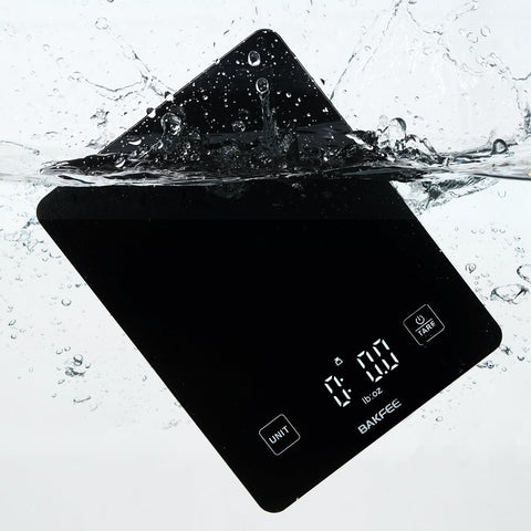 BakFee IP67 waterproof scale with glass surface for easy cleanup