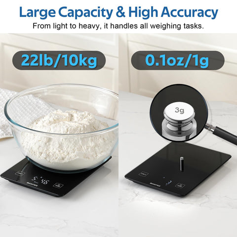 BakFee USB-C rechargeable scale eliminates disposable batteries