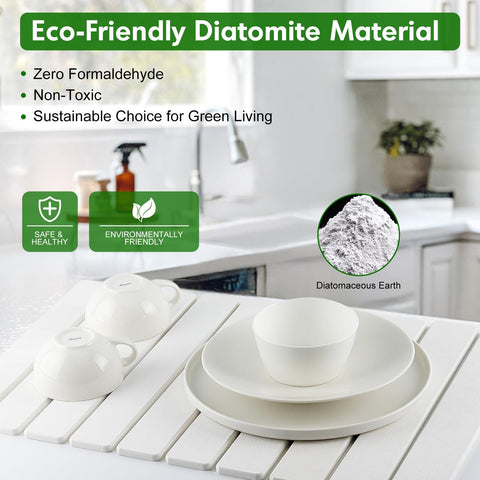 BAKFUFIY diatomite material close-up showing eco-friendly surface.