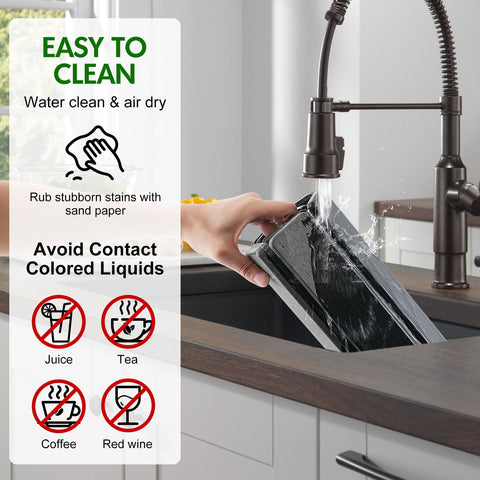 BAKFUFIY dishes rest on mat for versatile kitchen drying