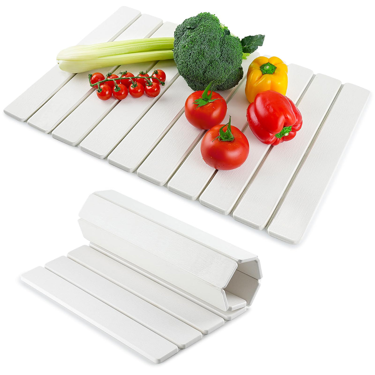 BAKFUFIY stone drying mat 24x16 on counter for quick water evaporation.
