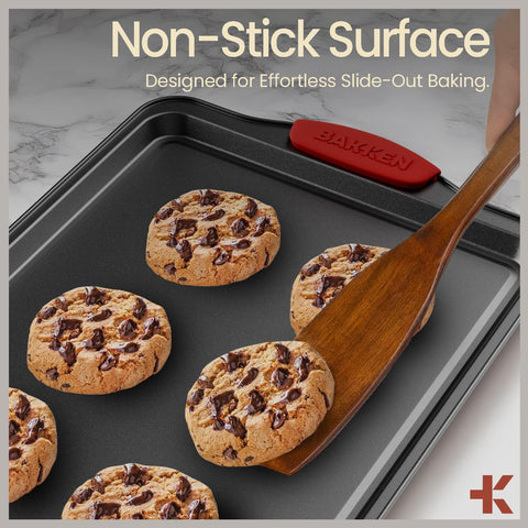 BAKKEN cookie pans ensure even browning for delicious cookies