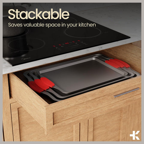 BAKKEN oven-safe and dishwasher-safe bakeware suitable for diverse cooking tasks